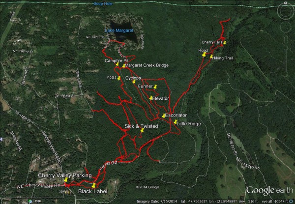 Another map of the trail system